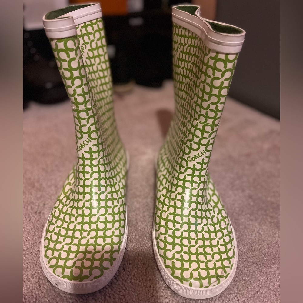 Coach rain boots
